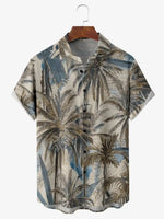 Men's Palm Trees Short Sleeve Casual ShirtMens short sleeve shirts Big and tall Mens shirts Short sleeve shirts for men Mens 4xl shirts Casual short sleeve shirts