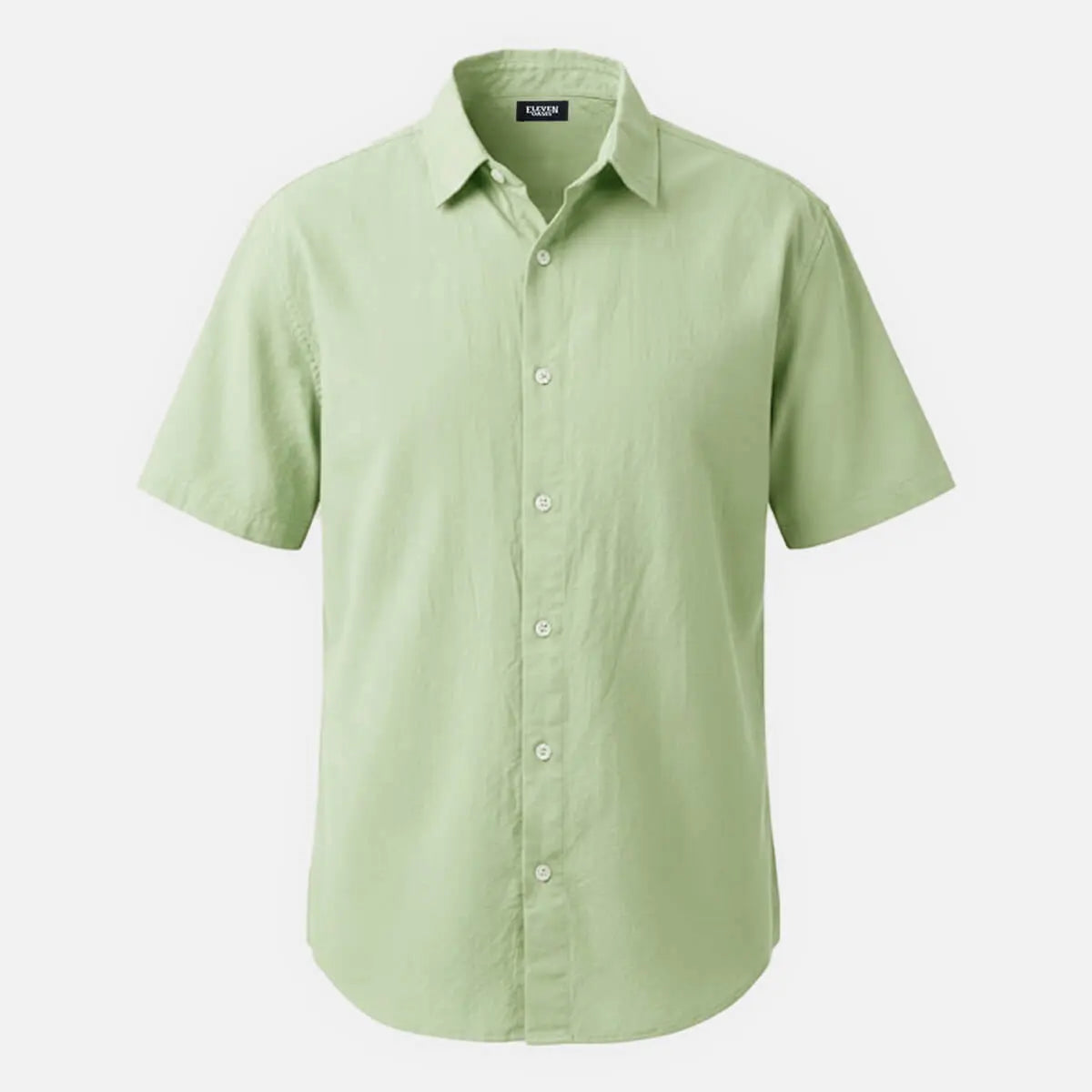 Men's Everyday Linen-Blend Short Sleeve Shirt Eleven Oasis