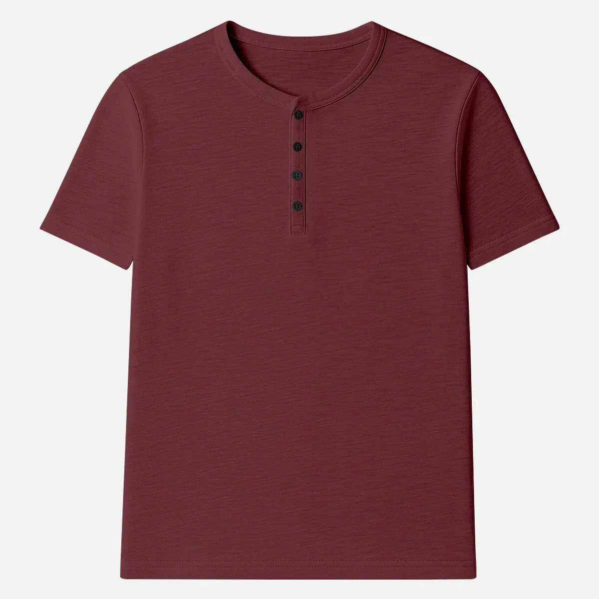 Men's Classic Cotton Henley T-Shirt ElevenOasis