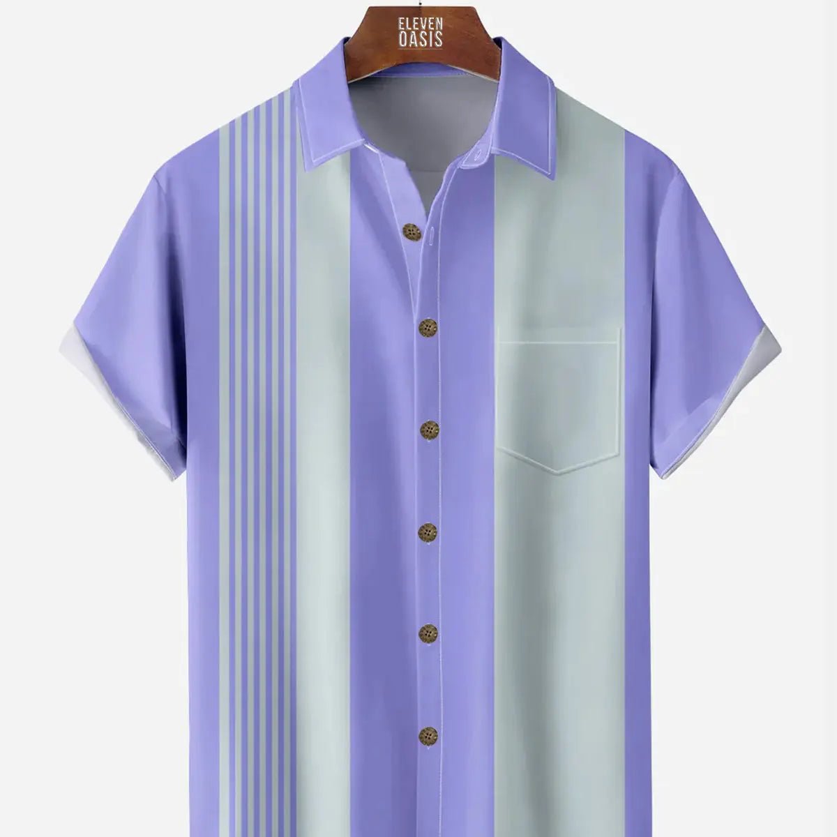 Men's Basic Striped Bowling Short Sleeve Casual ShirtMens short sleeve shirts Big and tall Mens shirts Short sleeve shirts for men Mens 4xl shirts Casual short sleeve shirts
