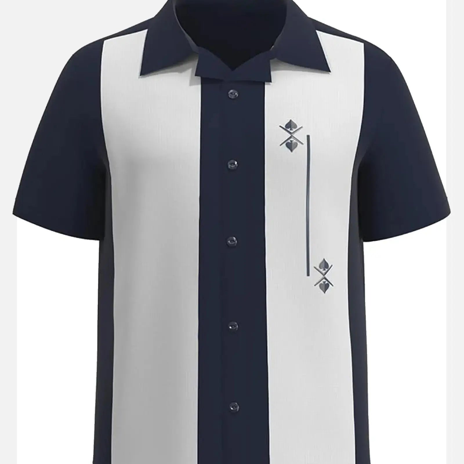 Men's Classic Diamond Panel Short Sleeve Shirt ElevenOasis