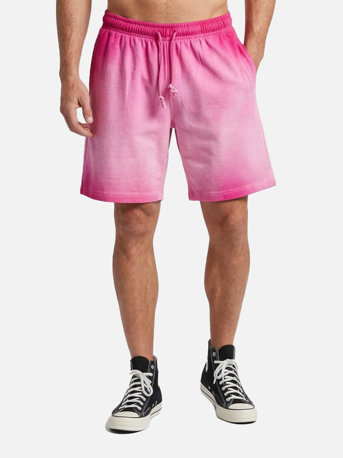 Men's Washed Gradient Drawstring Shorts Eleven Oasis