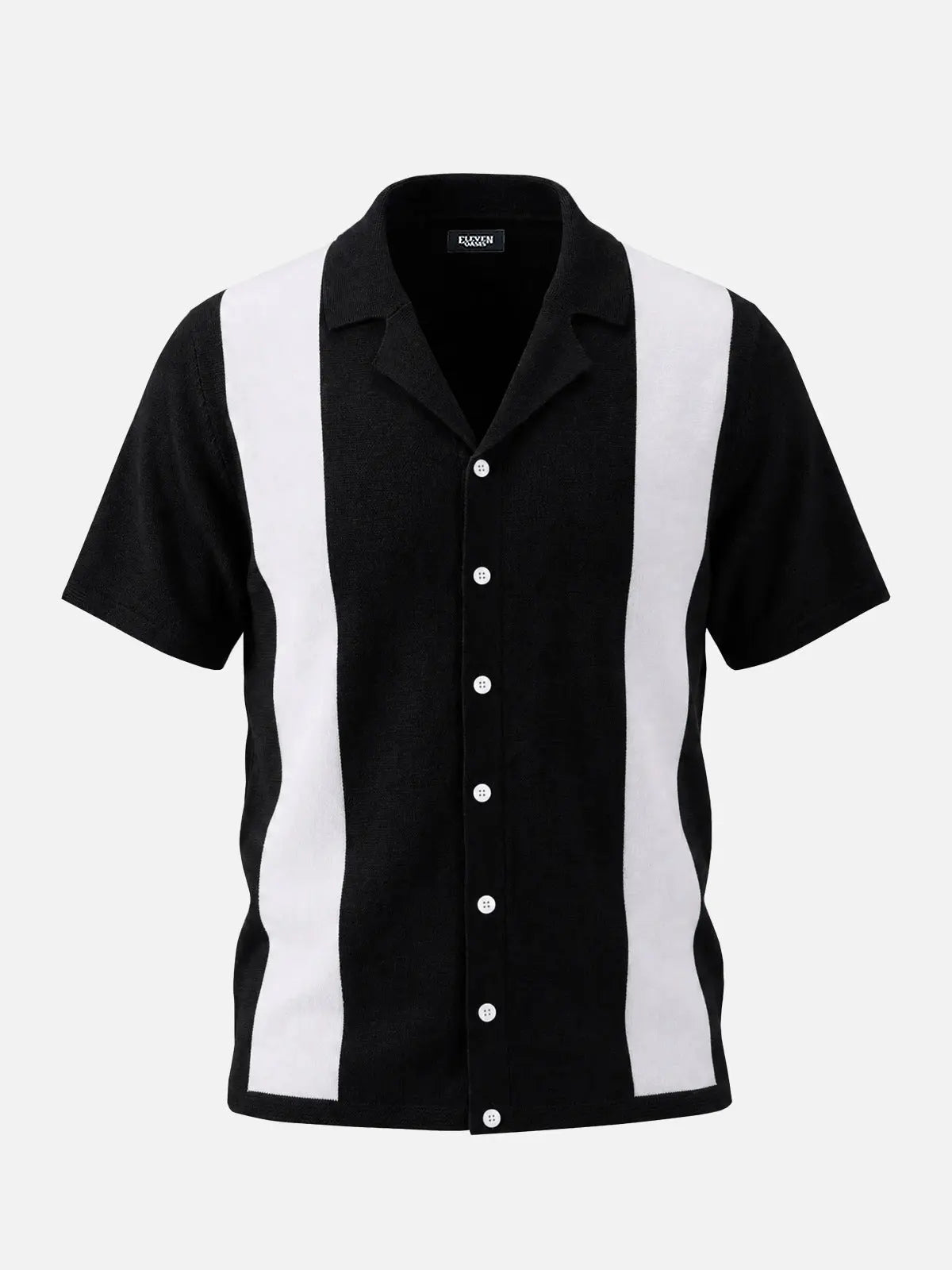 Men's Contrast Side Panel Short Sleeve Knit Shirt Eleven Oasis