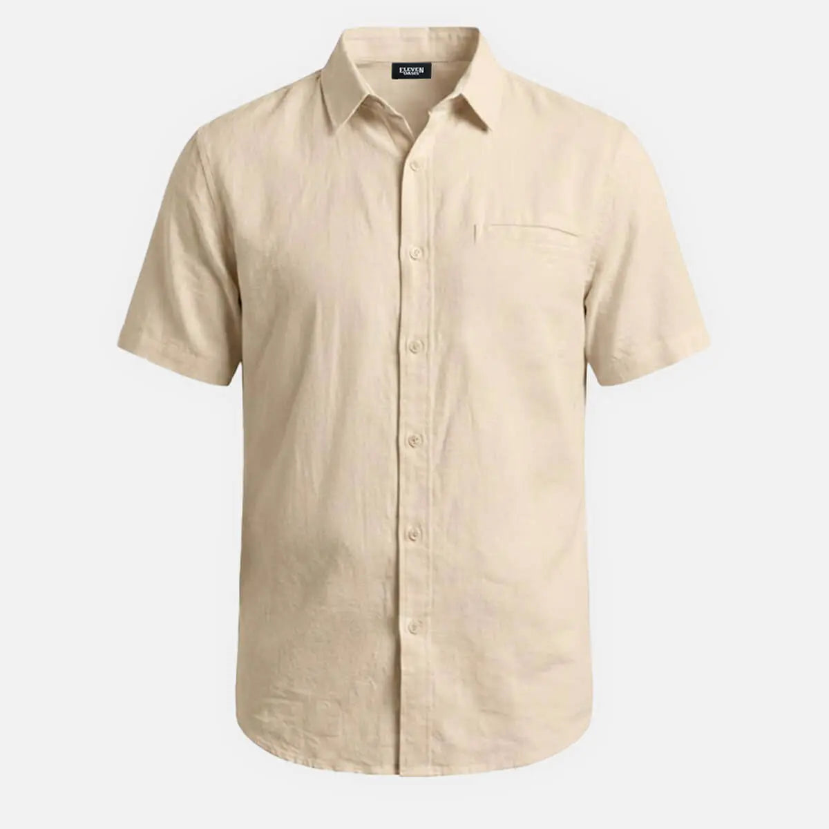 Men's Faux Chest Pocket Classic Short Sleeve Shirt Eleven Oasis