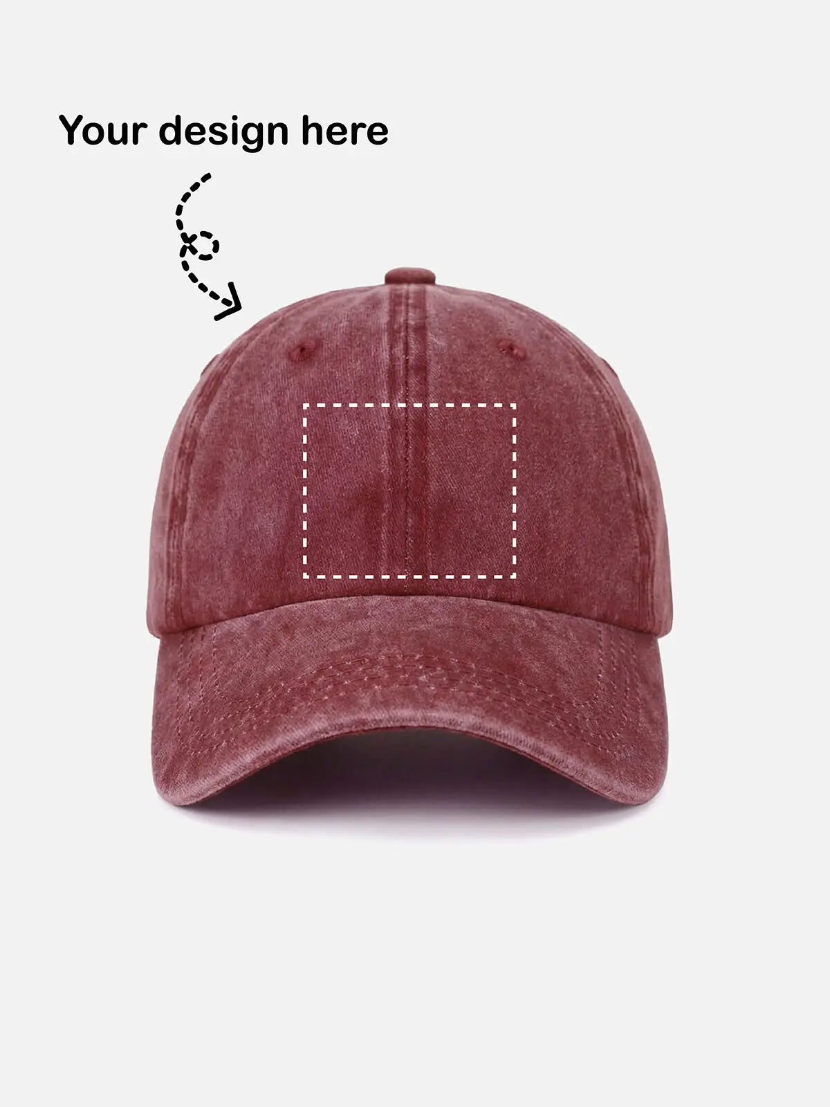 Customizable Washed Cotton Baseball Cap ElevenOasis