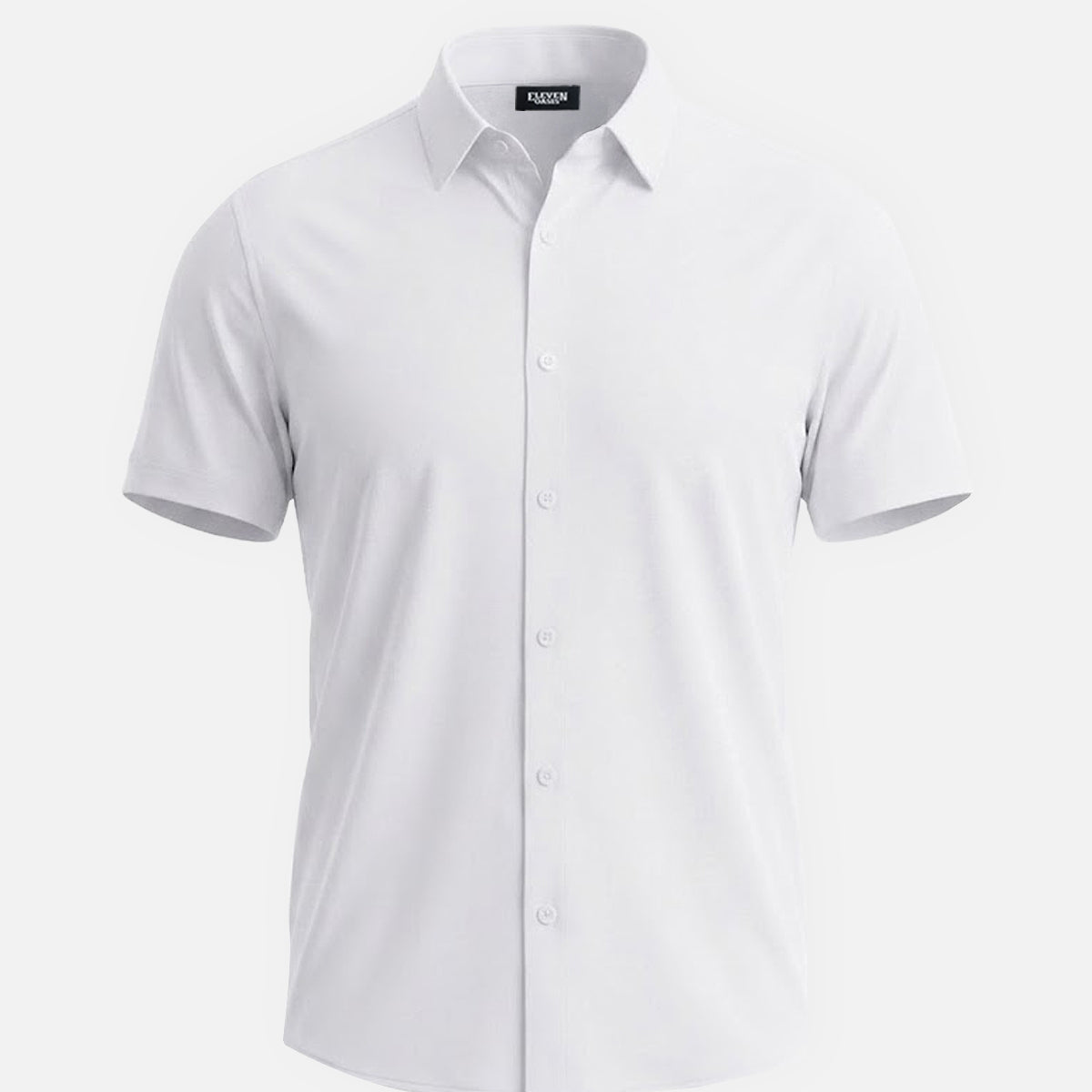 Men's Classic Solid Slim Fit Short Sleeve Shirt Eleven Oasis