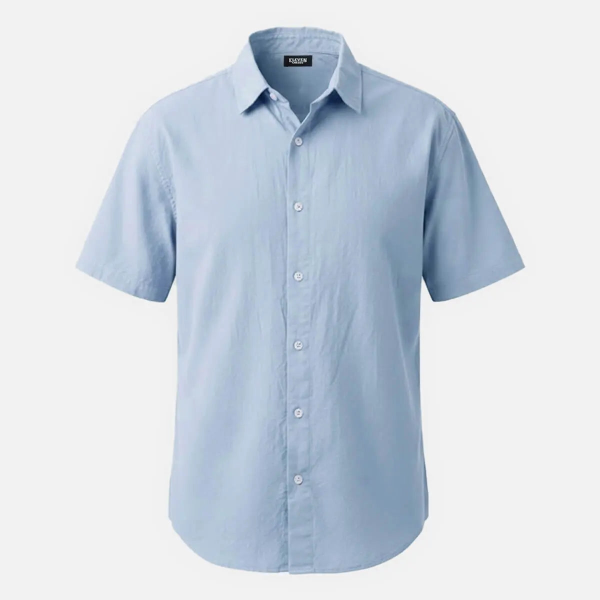 Men's Everyday Linen-Blend Short Sleeve Shirt Eleven Oasis