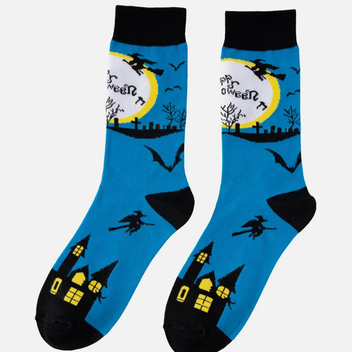 Halloween Pattern Crew Socks Eleven Oasis