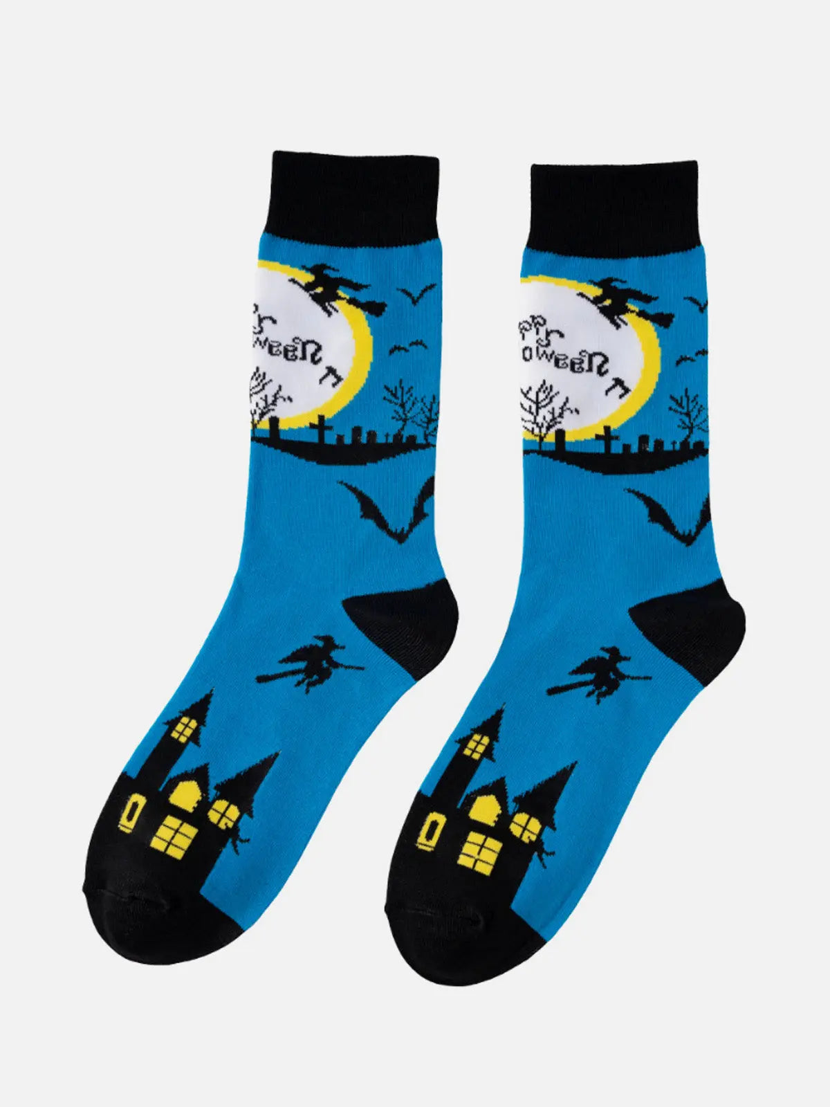Halloween Pattern Crew Socks Eleven Oasis