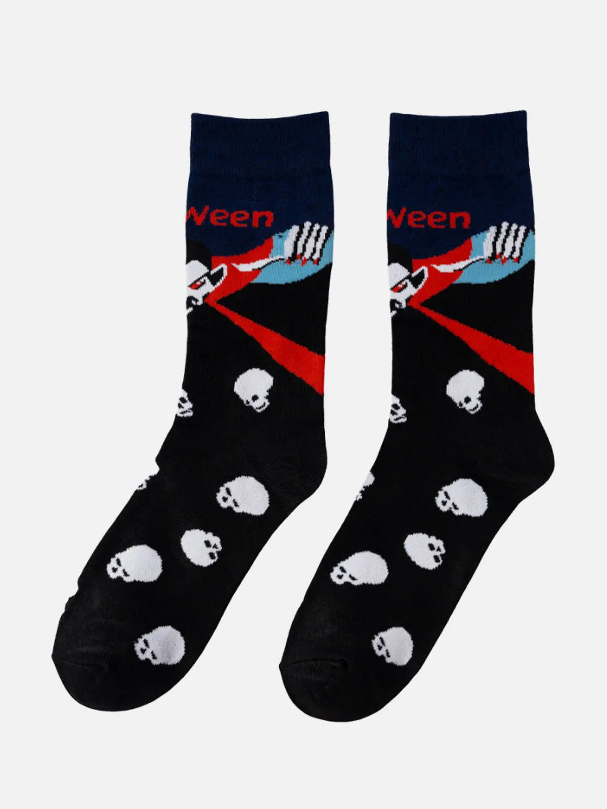 Halloween Pattern Crew Socks Eleven Oasis