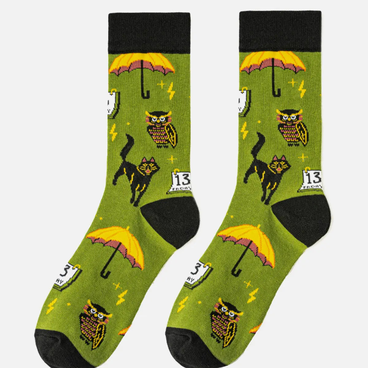 Halloween Novelty Crew Socks Eleven Oasis