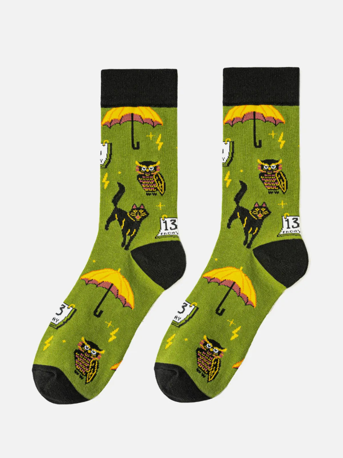 Halloween Novelty Crew Socks Eleven Oasis
