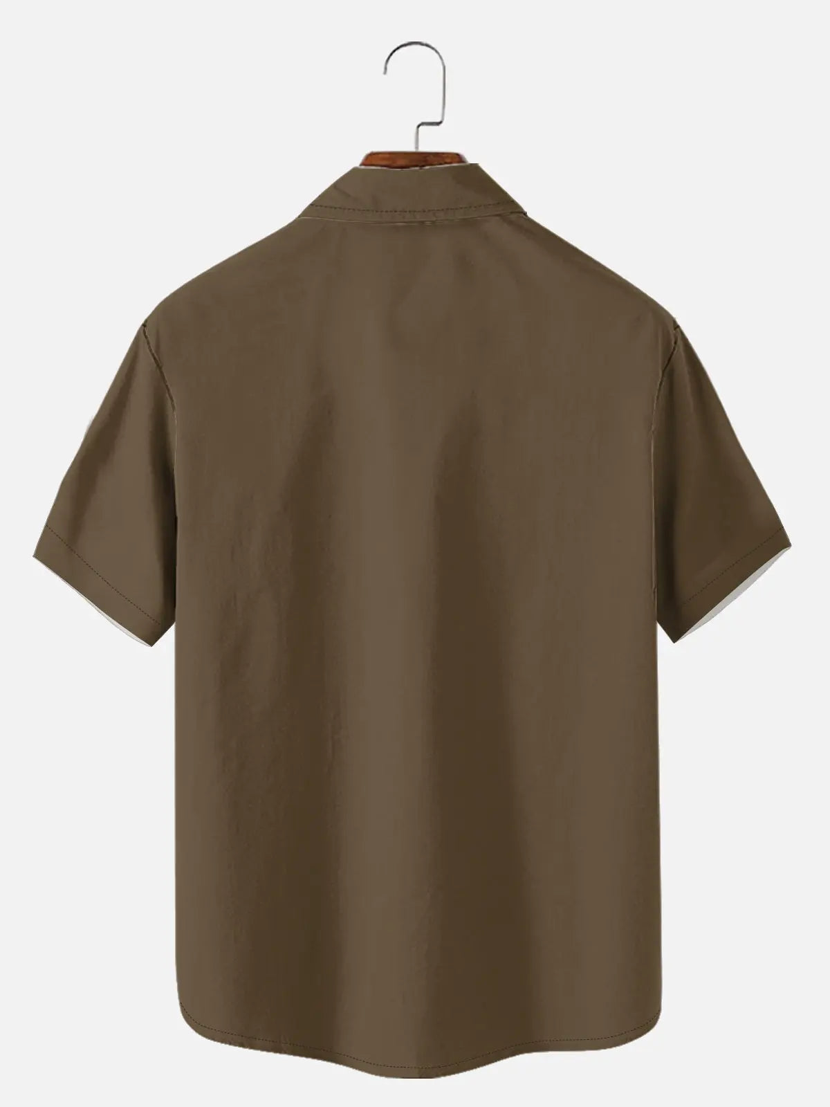 Men's Hawaiian Coconut Tree Oasis Short Sleeve Shirt ElevenOasis