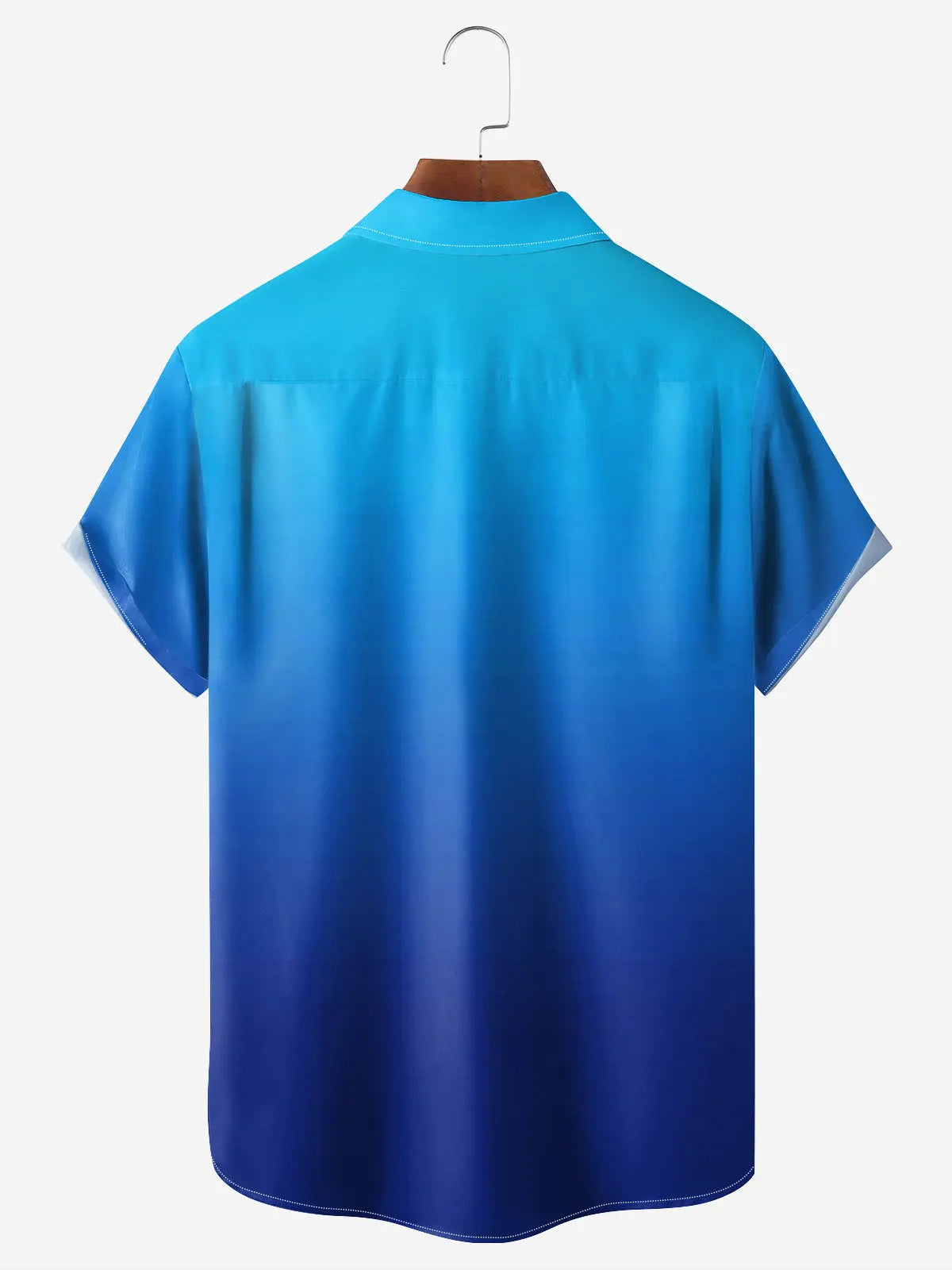 Men's Casual Everyday Blue Ombre Short Sleeve ShirtMens short sleeve shirts Big and tall Mens shirts Short sleeve shirts for men Mens 4xl shirts Casual short sleeve shirts