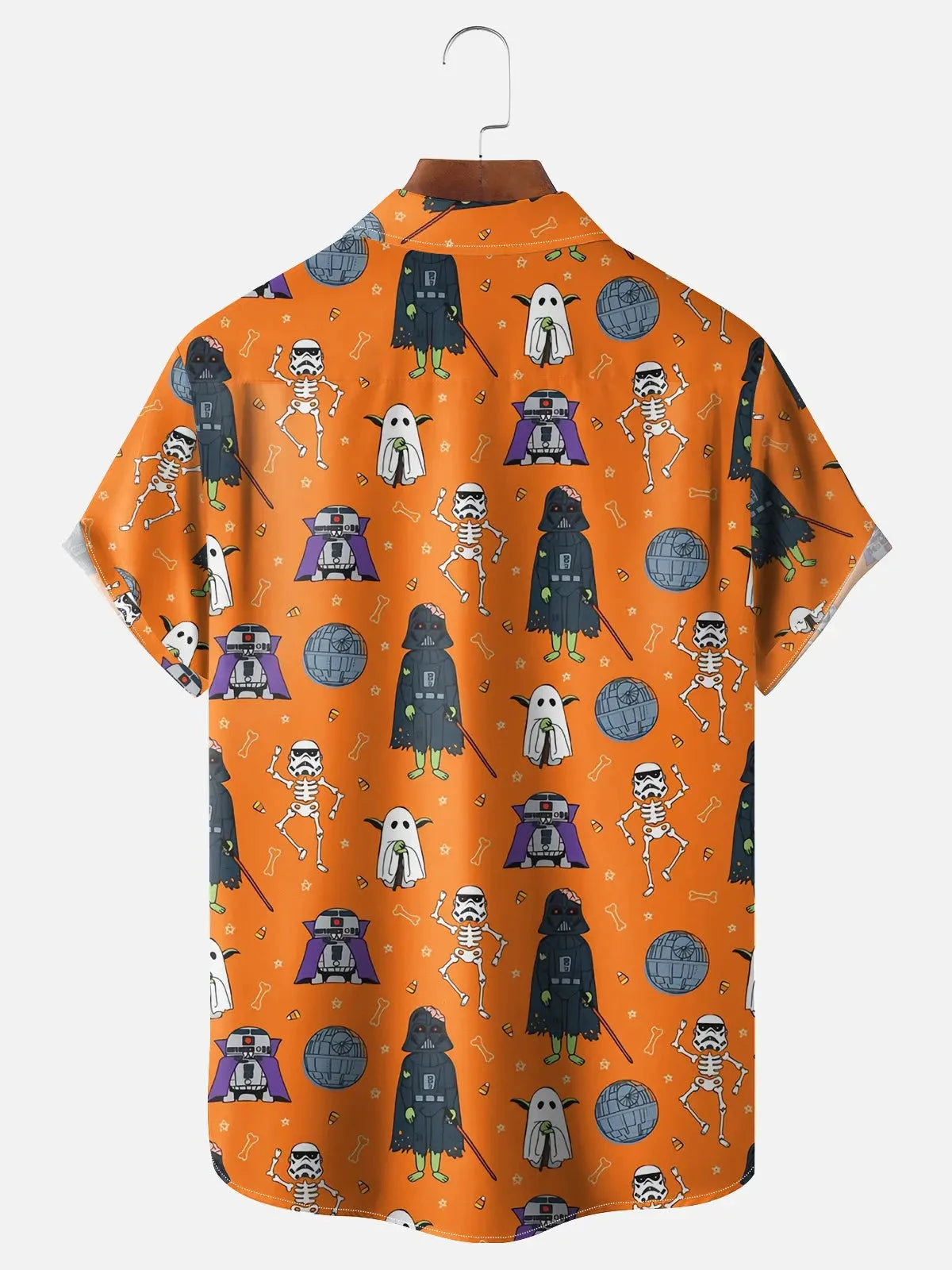 Tall Men's Galactic Star Wars Halloween Short Sleeve Shirt ElevenOasis