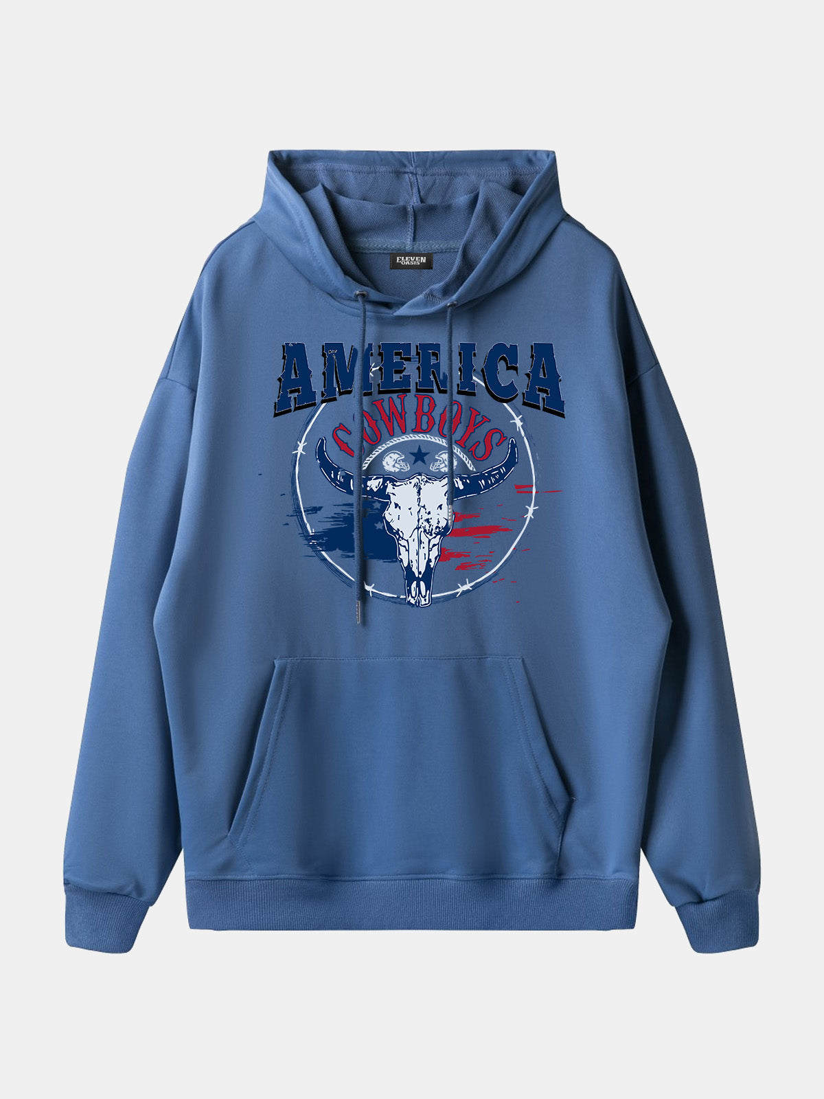 America Cowboys Skull Graphic Hoodie Eleven Oasis