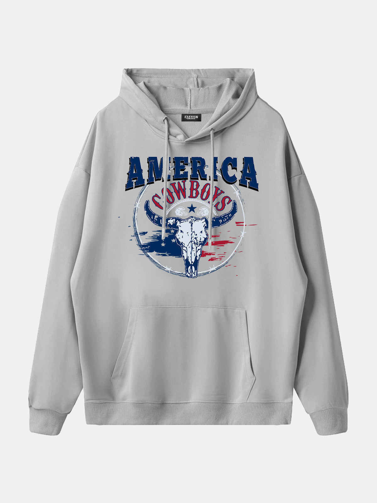 America Cowboys Skull Graphic Hoodie Eleven Oasis