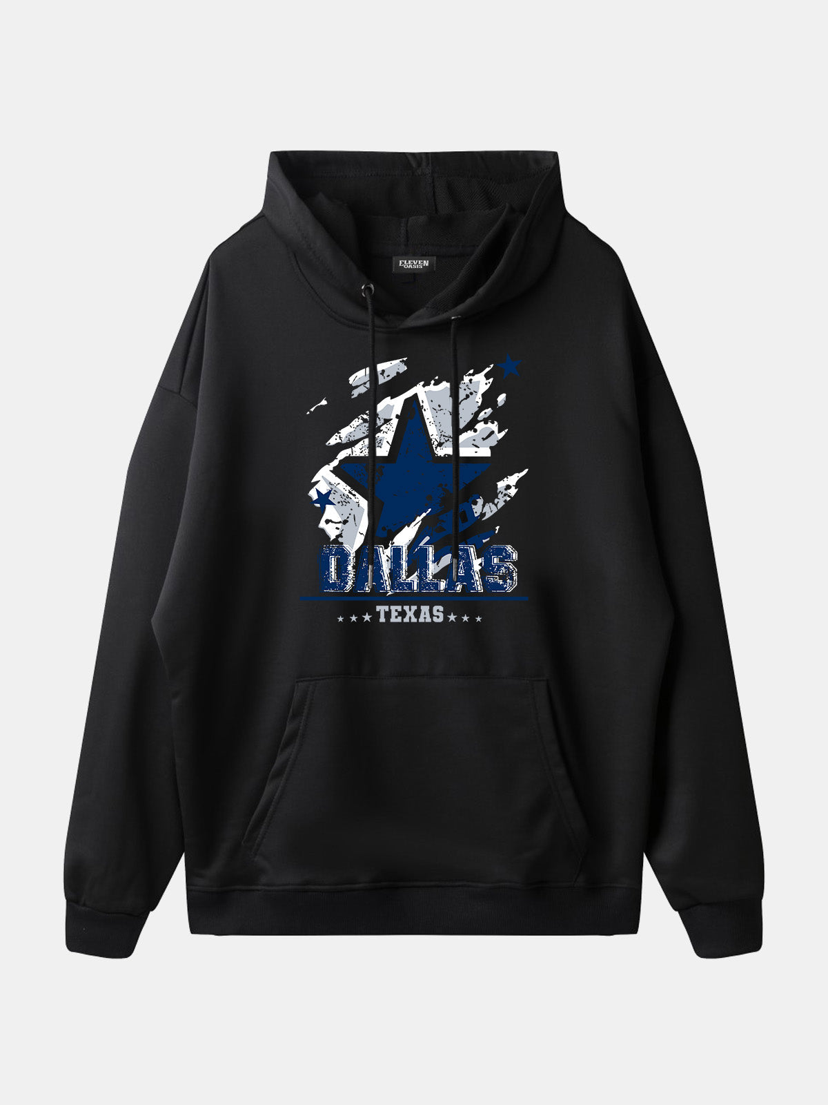 Dallas Texas Football Star Graphic Hoodie Eleven Oasis