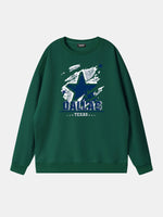 Dallas Texas Football Star Graphic Sweatshirt Eleven Oasis