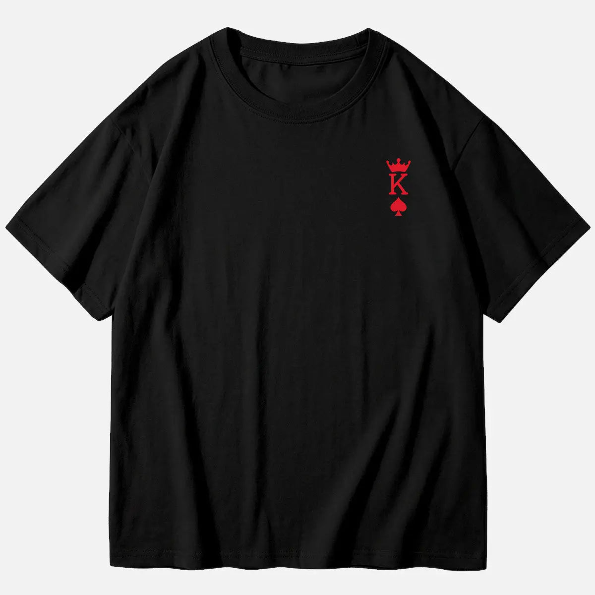 Custom King or Queen Letter Cotton Short Sleeve T-Shirt (Sold Individually) Eleven Oasis