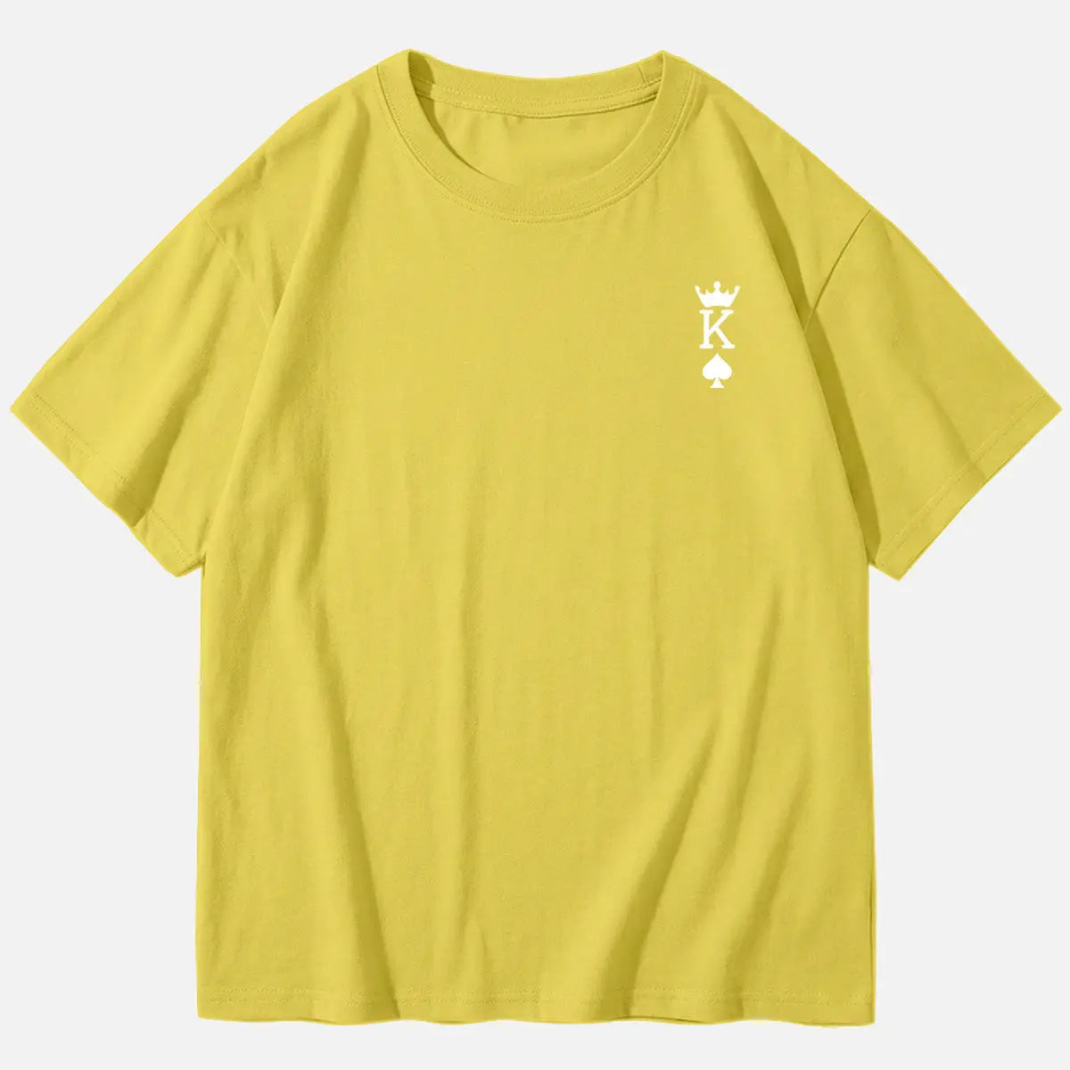 Custom King or Queen Letter Cotton Short Sleeve T-Shirt (Sold Individually) Eleven Oasis