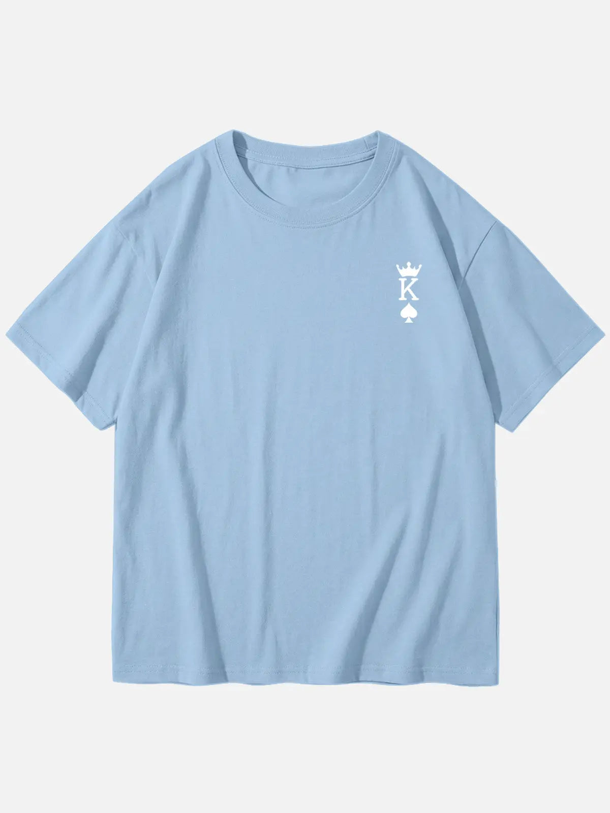 Custom King or Queen Letter Cotton Short Sleeve T-Shirt (Sold Individually) Eleven Oasis