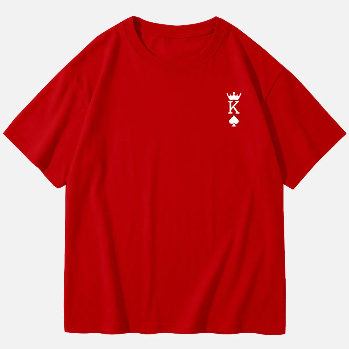 Custom King or Queen Letter Cotton Short Sleeve T-Shirt (Sold Individually) Eleven Oasis