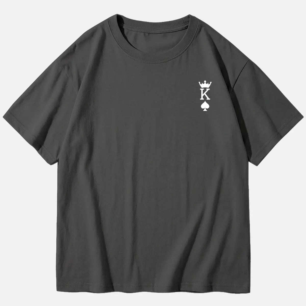 Custom King or Queen Letter Cotton Short Sleeve T-Shirt (Sold Individually) Eleven Oasis