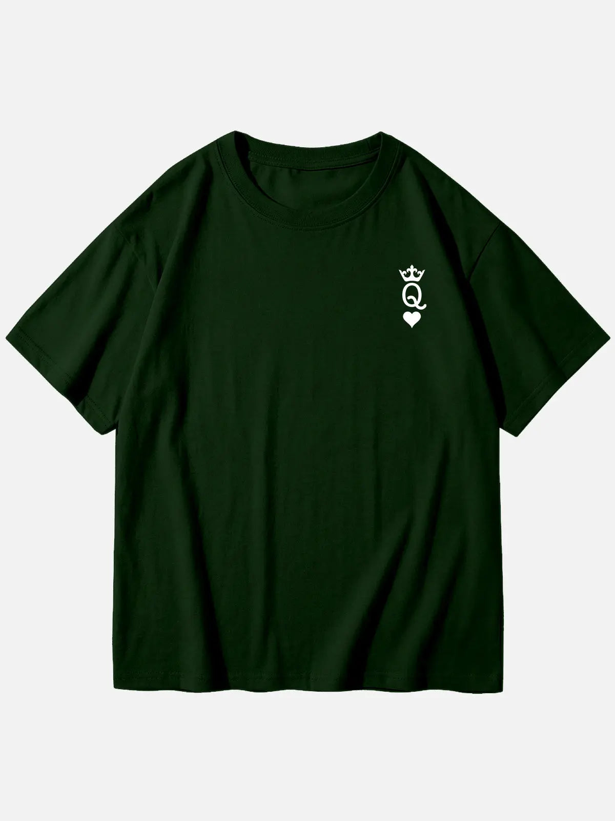 Custom King or Queen Letter Cotton Short Sleeve T-Shirt (Sold Individually) Eleven Oasis