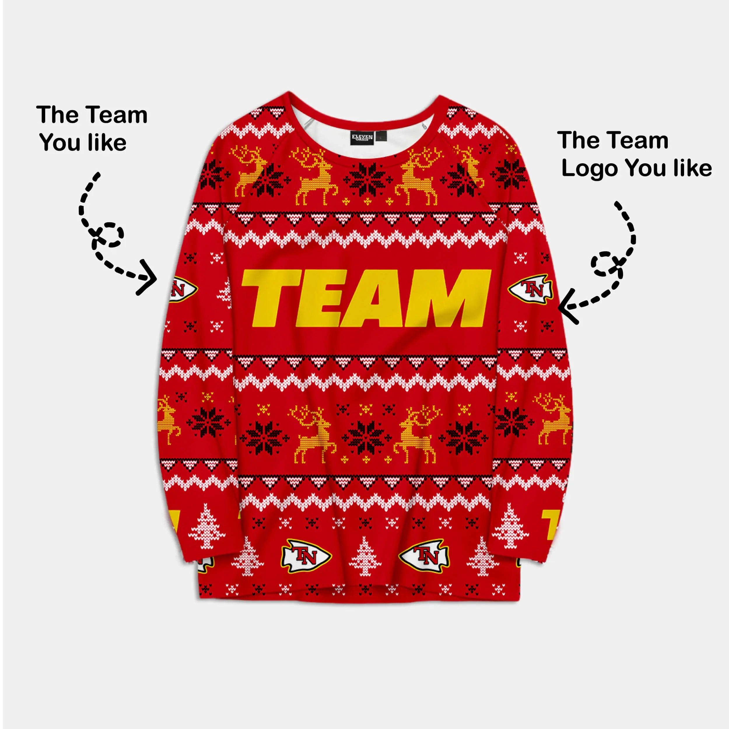 Custom American Football Team Pajama Set - Game Day Red Eleven Oasis