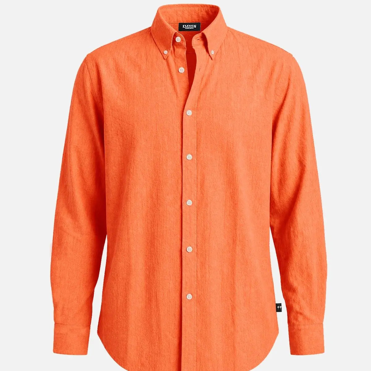 Men's 100% Cotton Button Down Long Sleeve Shirt ElevenOasis