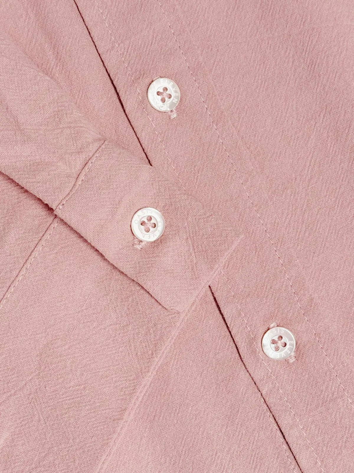 Men's 100% Cotton Button Down Long Sleeve Shirt ElevenOasis