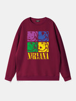 Nirvana Pop Art Smiley Logo Sweatshirt Eleven Oasis
