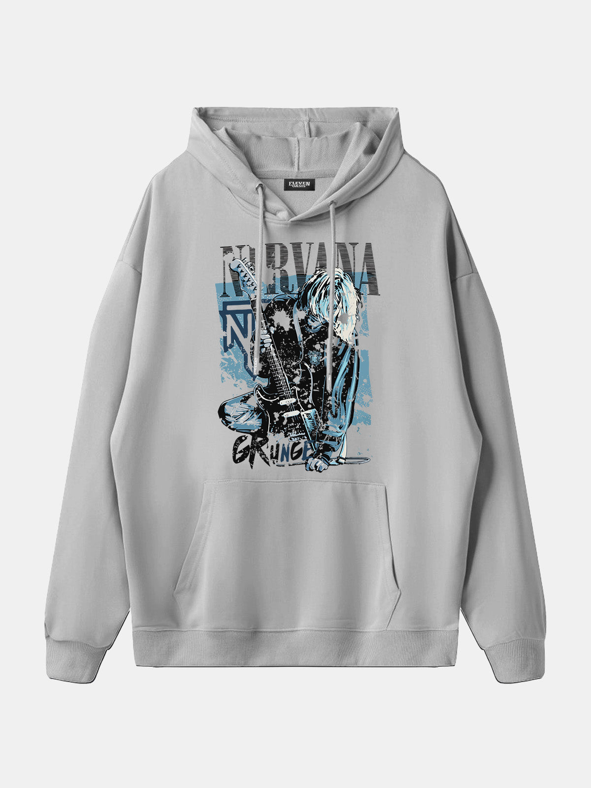 Nirvana Kurt Cobain Grunge Graphic Hoodie Eleven Oasis