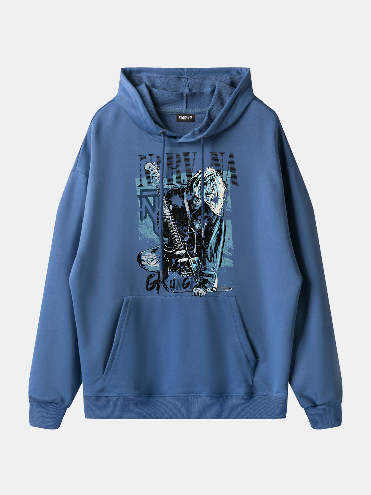 Nirvana Kurt Cobain Grunge Graphic Hoodie Eleven Oasis