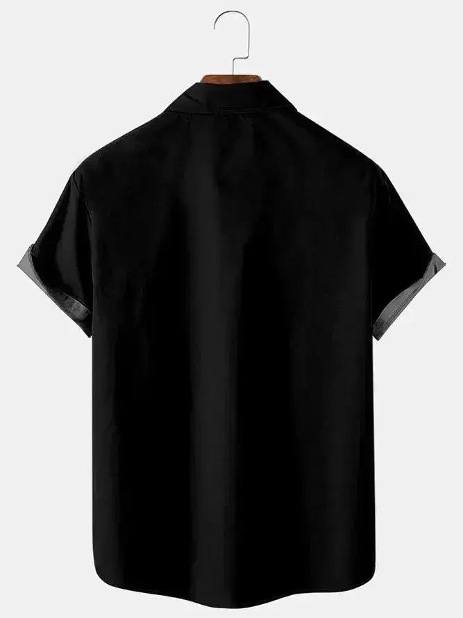 Mens Independence Day Print Casual Breathable Short Sleeve Shirt American Flag NoveltyMens short sleeve shirts Big and tall Mens shirts Short sleeve shirts for men Mens 4xl shirts Casual short sleeve shirts