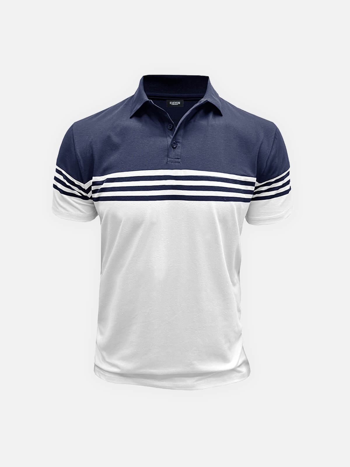 Men's Classic Stripe Short Sleeve Polo Shirt Eleven Oasis
