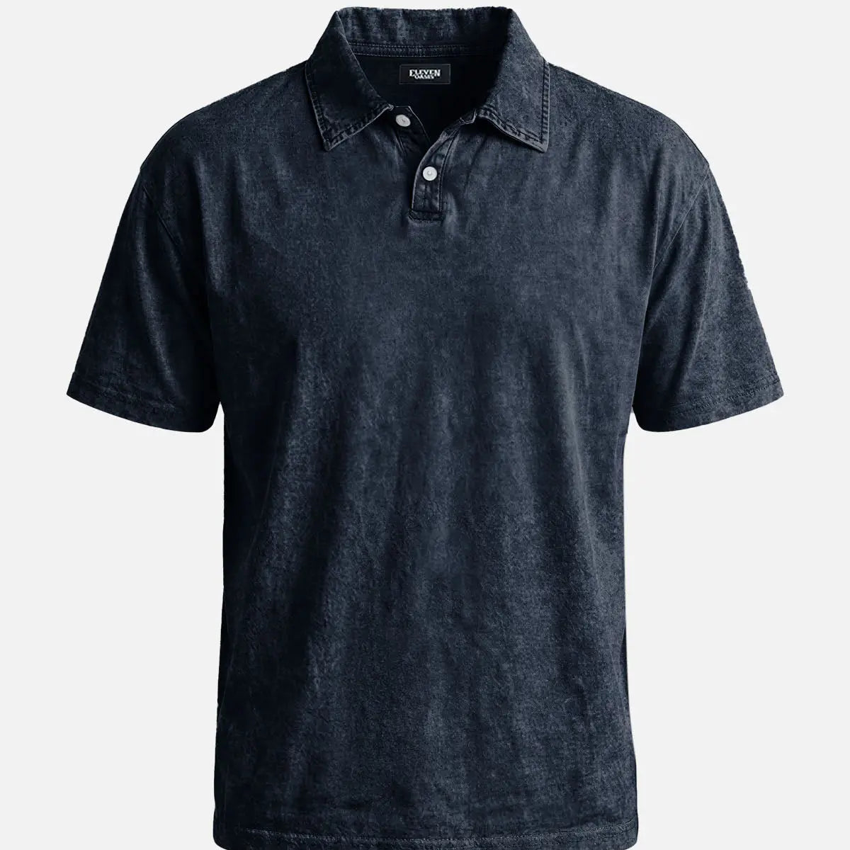 Men's Vintage Wash Short Sleeve Polo Shirt Eleven Oasis