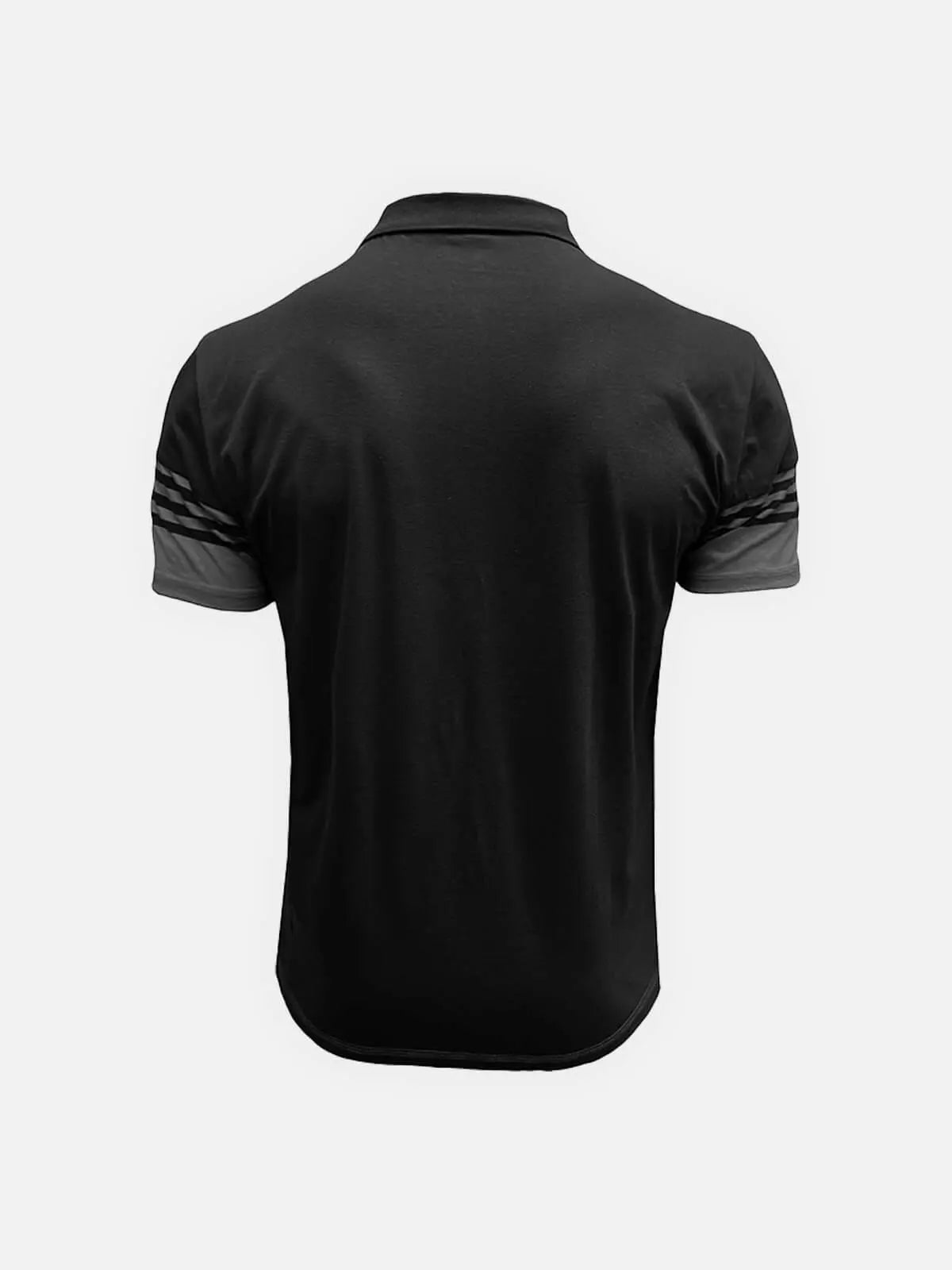 Men's Classic Stripe Short Sleeve Polo Shirt ElevenOasis