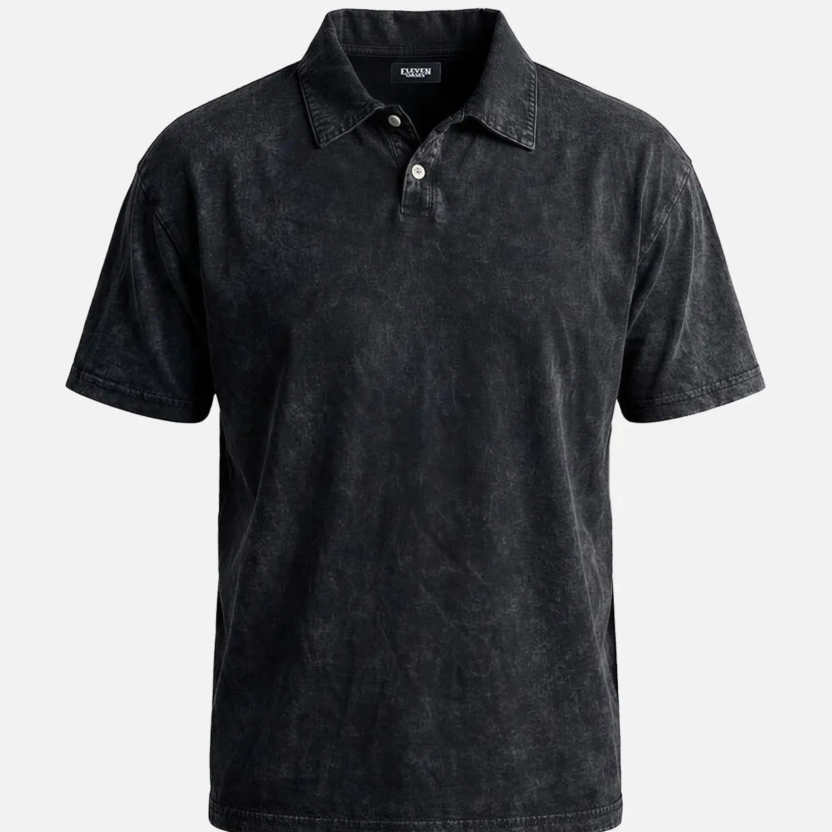 Men's Vintage Wash Short Sleeve Polo Shirt Eleven Oasis