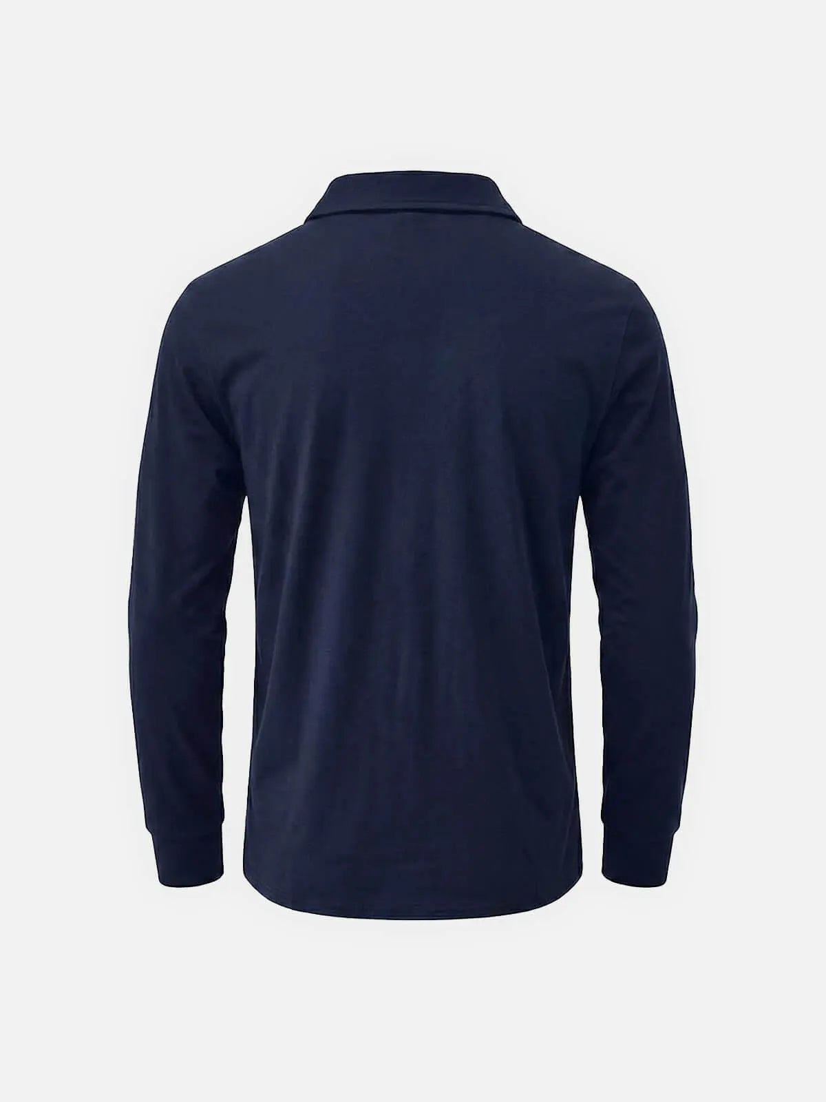 Men's Classic Long Sleeve Quarter-Zip Polo Shirt Eleven Oasis
