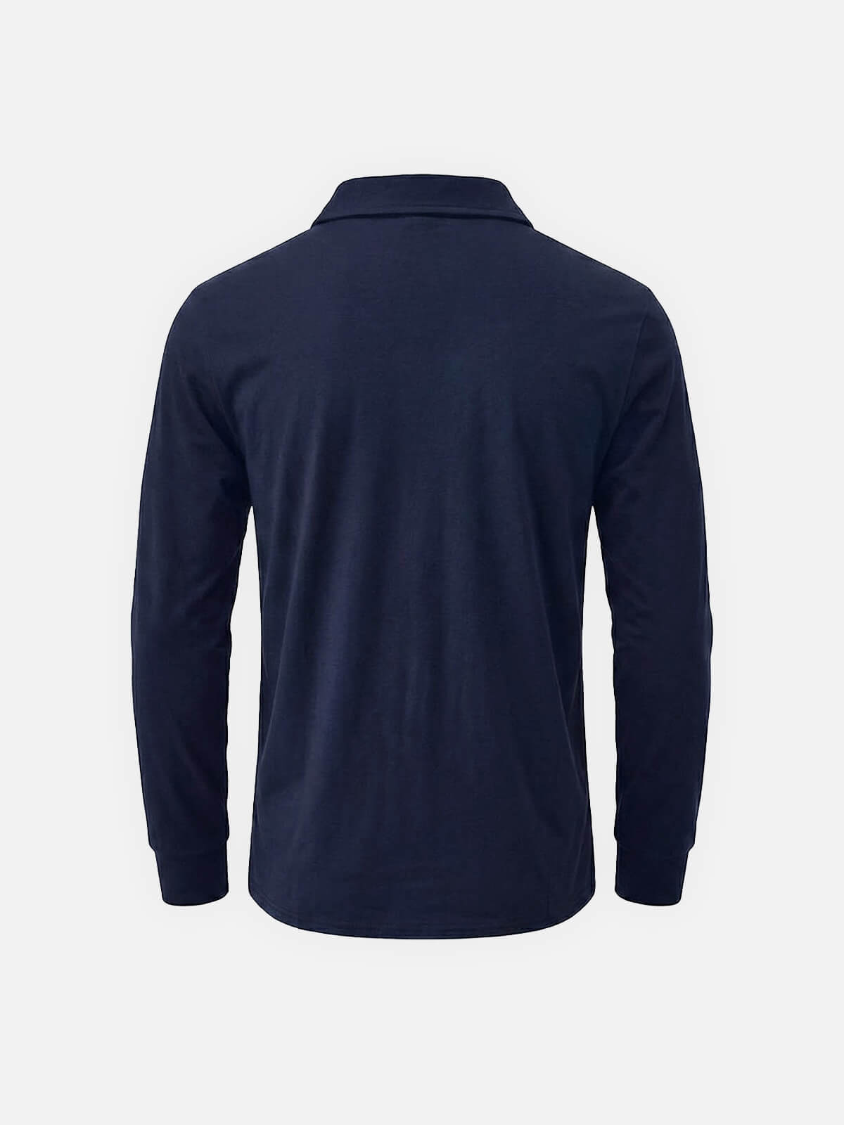 Men's Classic Long Sleeve Quarter-Zip Polo Shirt Eleven Oasis