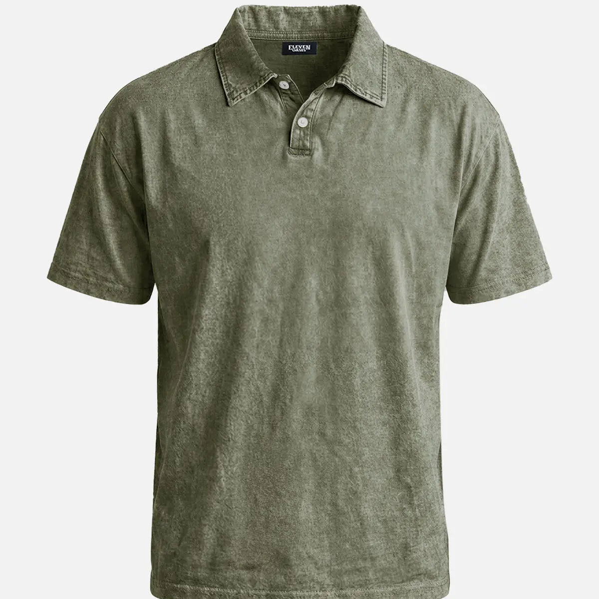 Men's Vintage Wash Short Sleeve Polo Shirt Eleven Oasis