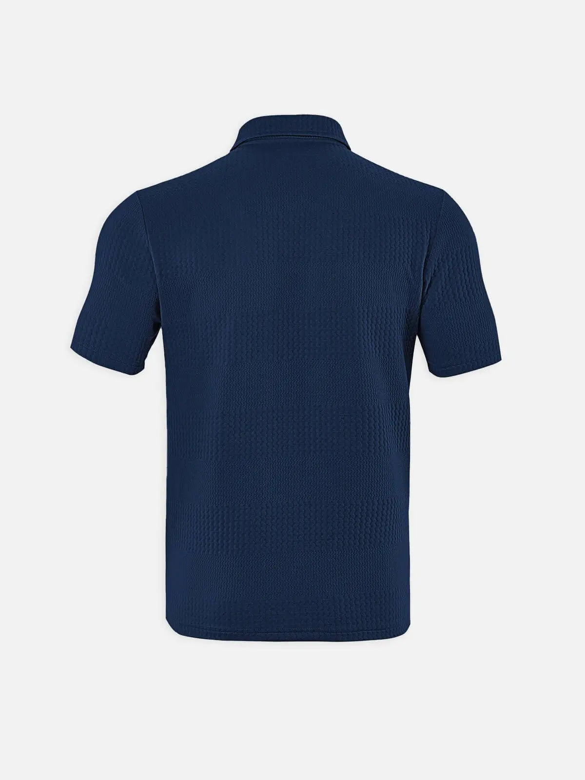 Men's Slim Fit Textured Polo Short Sleeve Shirt Eleven Oasis