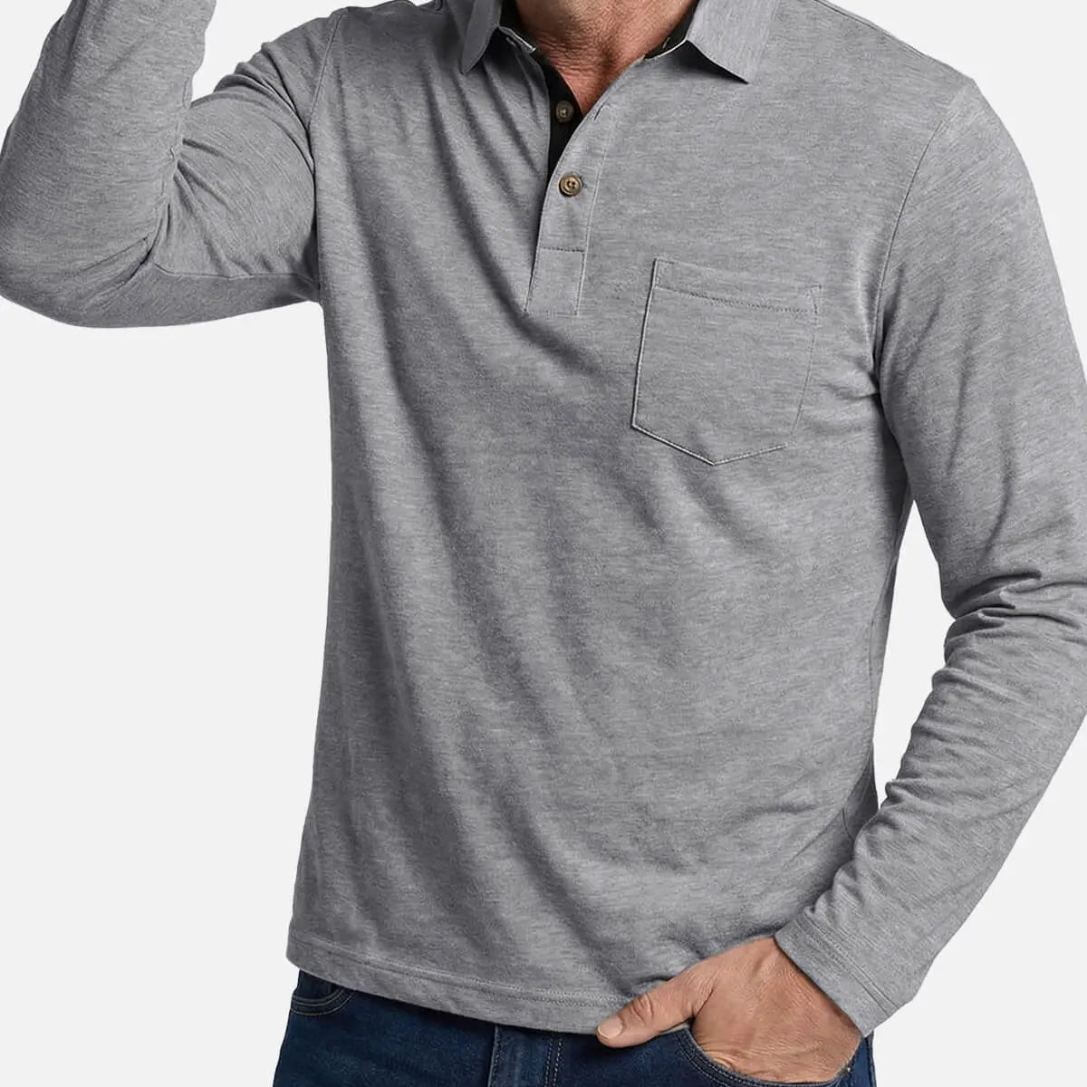 Men's Long Sleeve Polo Shirt Eleven Oasis