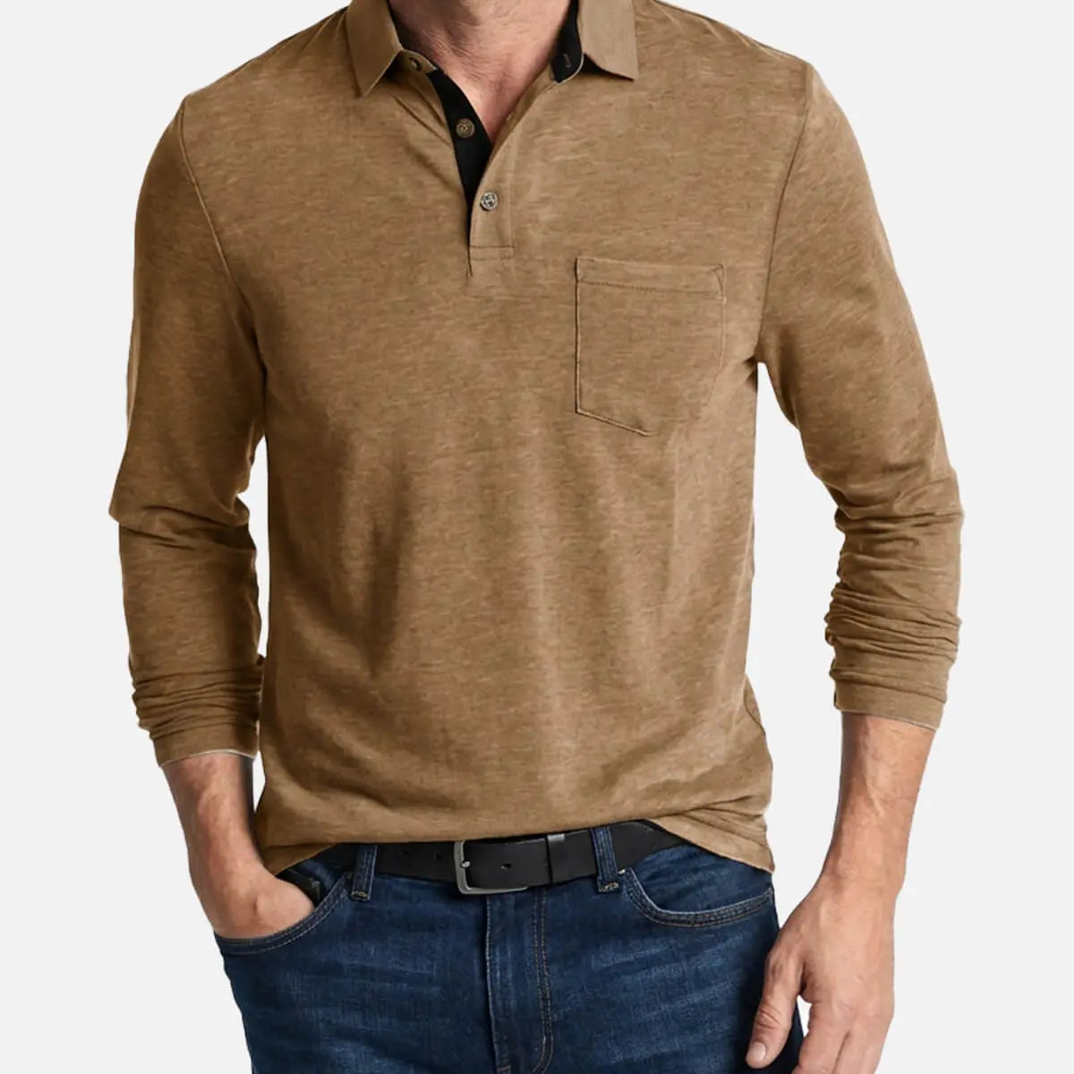 Men's Long Sleeve Polo Shirt Eleven Oasis