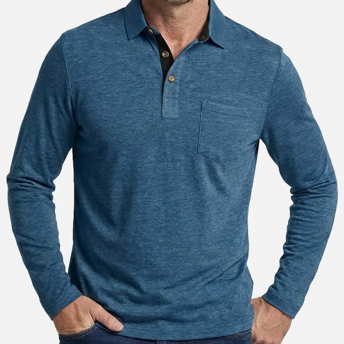 Men's Long Sleeve Polo Shirt Eleven Oasis