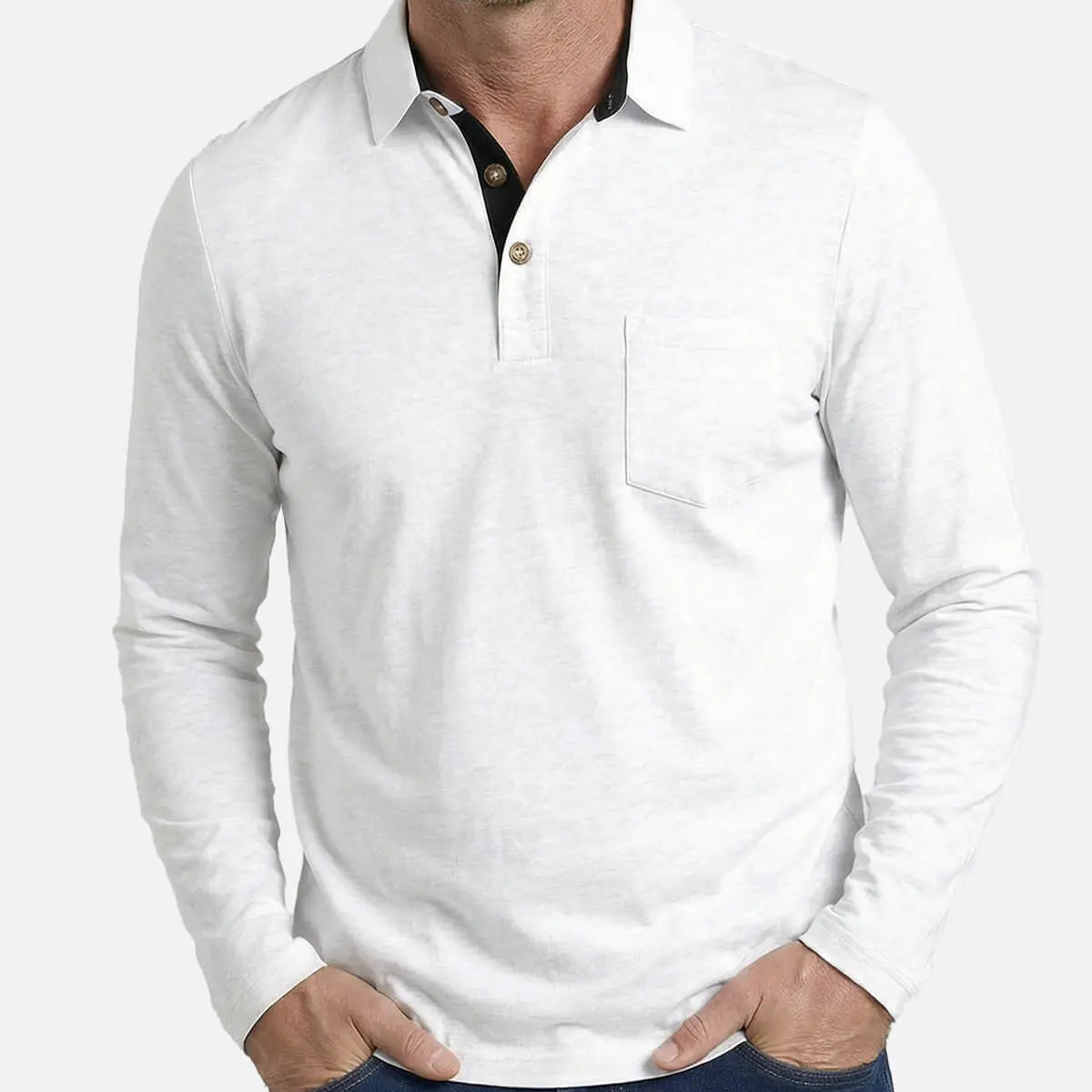 Men's Long Sleeve Polo Shirt Eleven Oasis