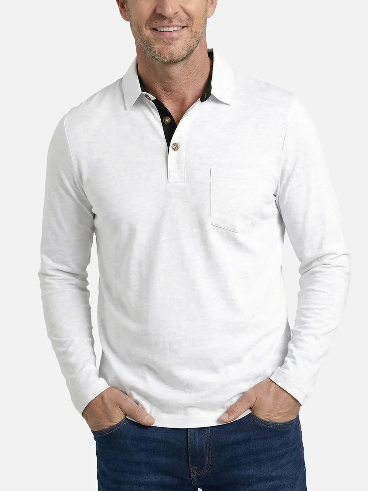 Men's Long Sleeve Polo Shirt Eleven Oasis