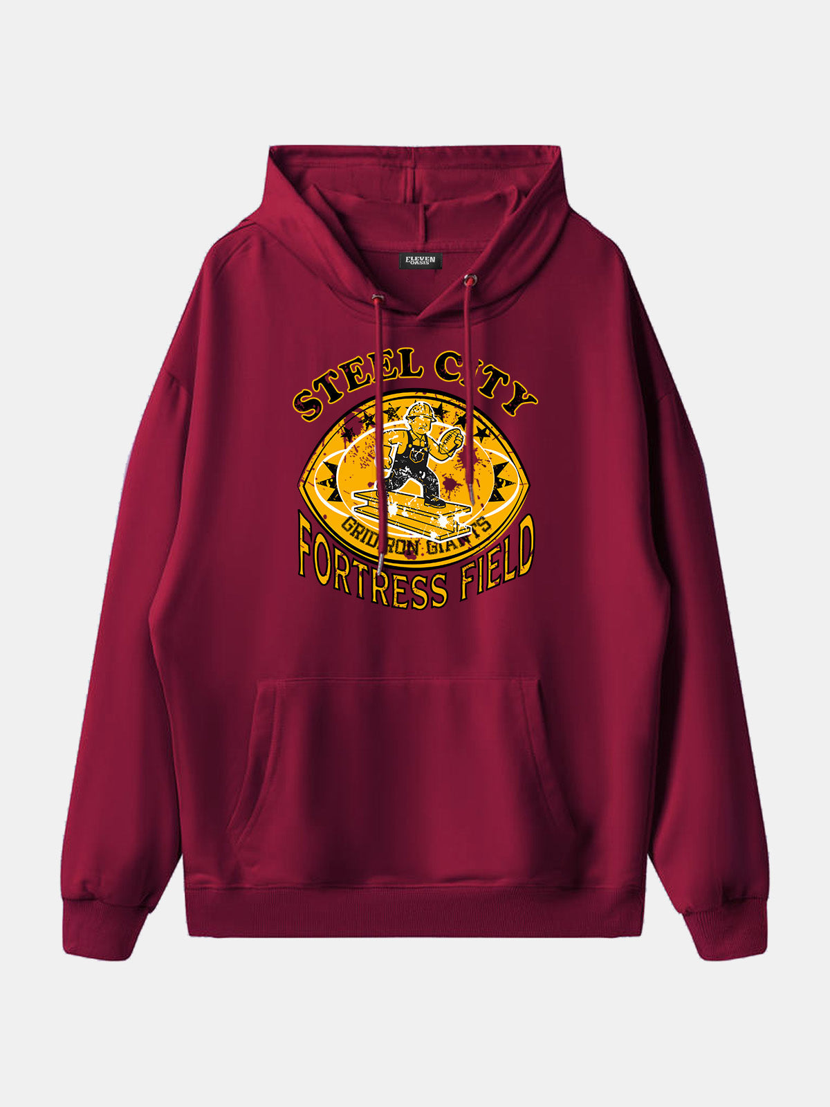 Steel City Fortress Field Football Hoodie Eleven Oasis